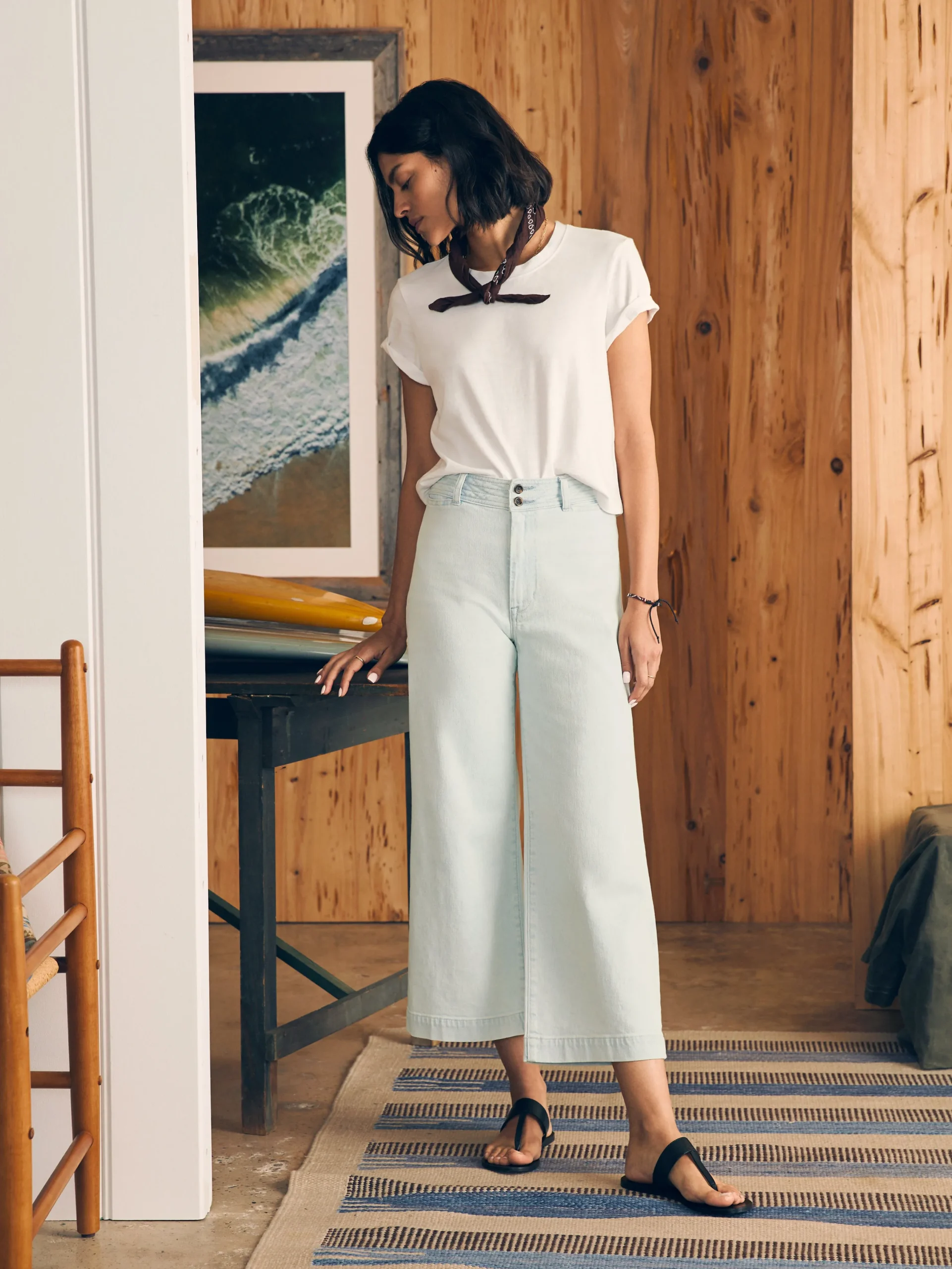 Pants|Jeans^Faherty Brand Harbor Crop Jean - Ocean Mist Wash