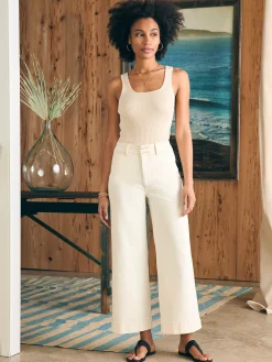 Pants|Jeans^Faherty Brand Harbor Crop Jean - White Dune Wash