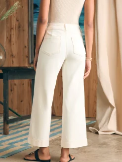 Pants|Jeans^Faherty Brand Harbor Crop Jean - White Dune Wash