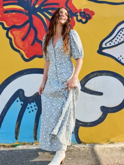 Dresses^Faherty Brand Havana Dress - Indigo Echo Floral