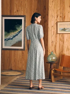 Dresses^Faherty Brand Havana Dress - Indigo Echo Floral