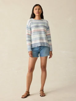 Sweaters^Faherty Brand High Tide Sweater - Todos Santos Stripe