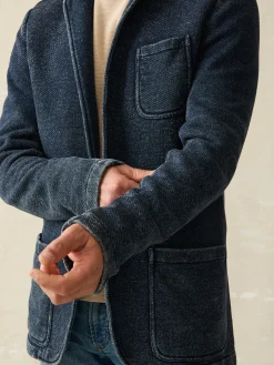Blazers^Faherty Brand Inlet Knit Blazer - Hendricks Indigo Wash