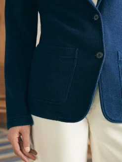 Blazers & Outerwear^Faherty Brand Inlet Knit Blazer - Hendricks Indigo Wash