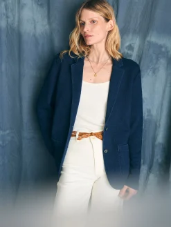 Blazers & Outerwear^Faherty Brand Inlet Knit Blazer - Hendricks Indigo Wash
