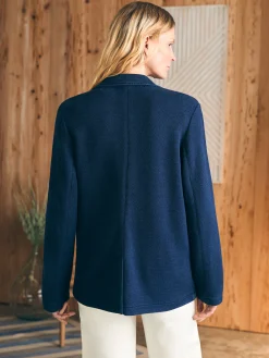Blazers & Outerwear^Faherty Brand Inlet Knit Blazer - Hendricks Indigo Wash
