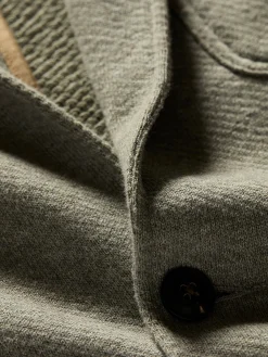 Blazers^Faherty Brand Inlet Knit Blazer - Olive Brush Melange