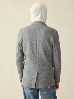 Blazers^Faherty Brand Inlet Knit Blazer (Short) - Heather Grey