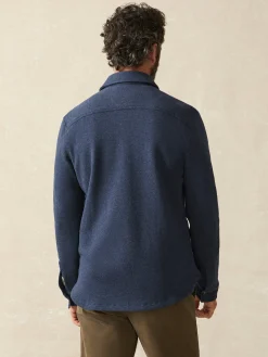 Jackets & Vests^Faherty Brand Inlet Knit CPO - Navy Night Melange
