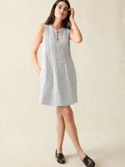 Dresses^Faherty Brand Isha Dress - Blue Mini Stripe