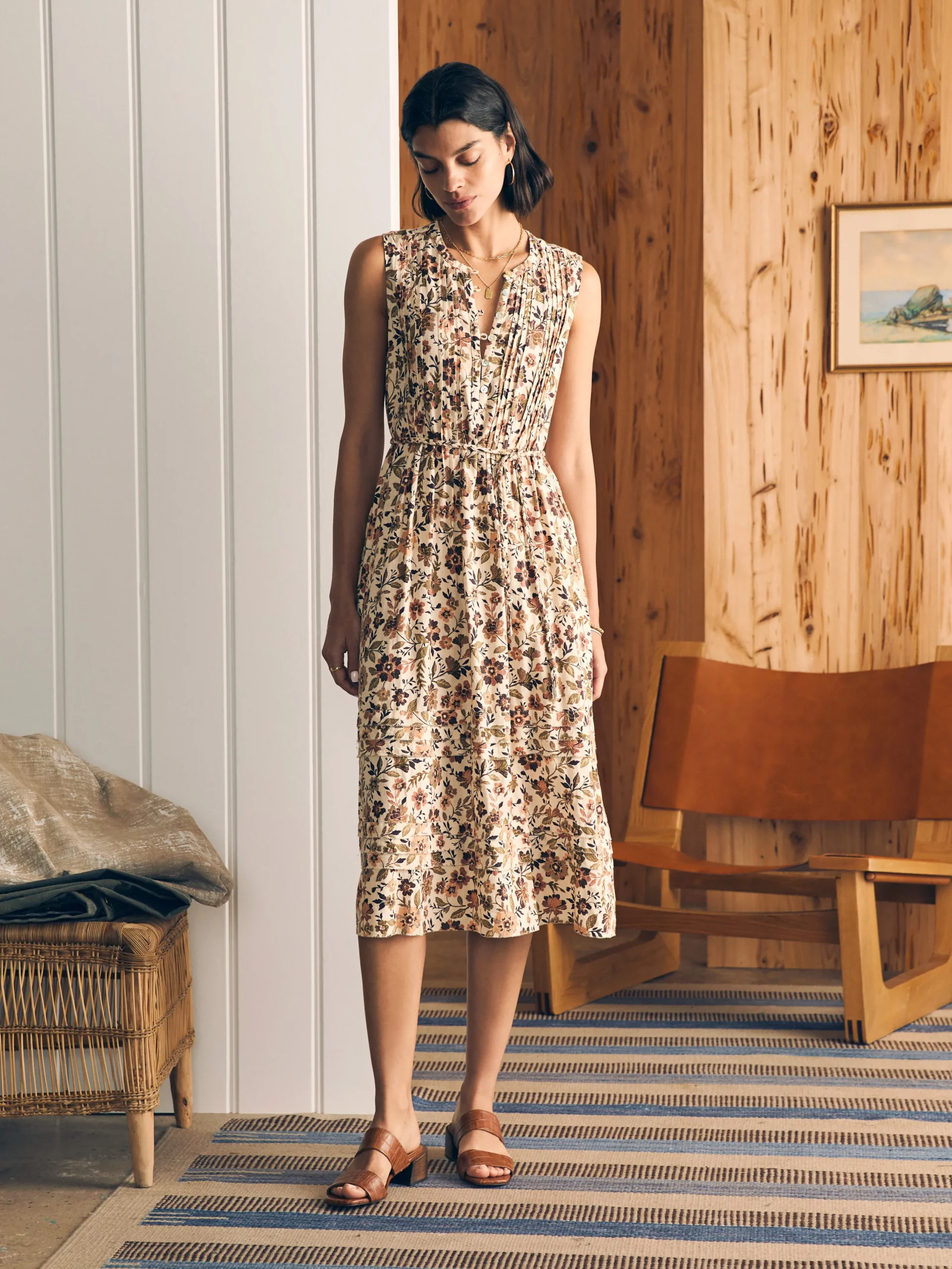 Dresses^Faherty Brand Isha Midi Dress - Taos Floral