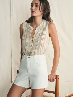 Shirts & Tops^Faherty Brand Isha Top - Natural Bombay Stripe