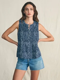 Shirts & Tops^Faherty Brand Isha Top - Navy Imma Floral