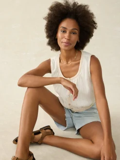 Shirts & Tops^Faherty Brand Isla Top - Egret