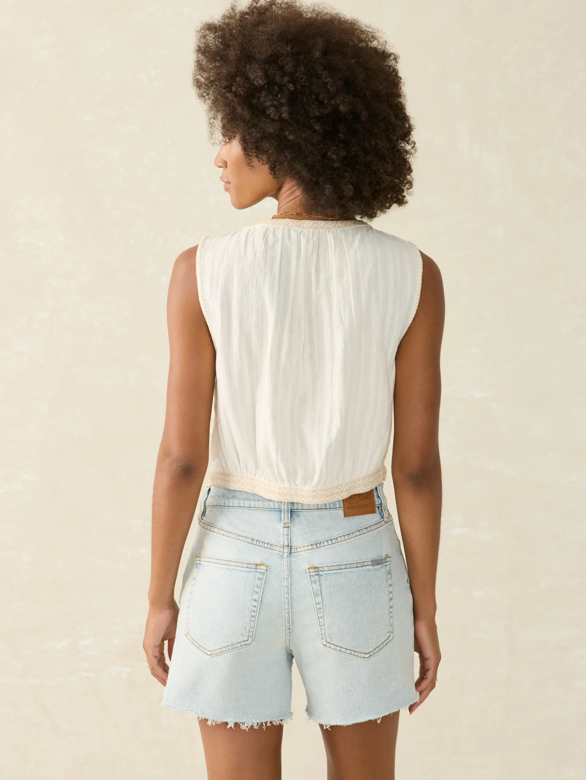 Shirts & Tops^Faherty Brand Isla Top - Egret
