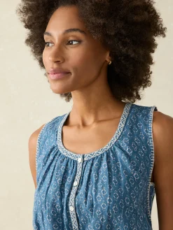 Shirts & Tops^Faherty Brand Isla Top - Key Largo Blue