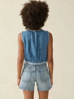 Shirts & Tops^Faherty Brand Isla Top - Key Largo Blue