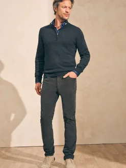 Sweaters^Faherty Brand Jackson Quarter Zip Sweater - Ash Heather