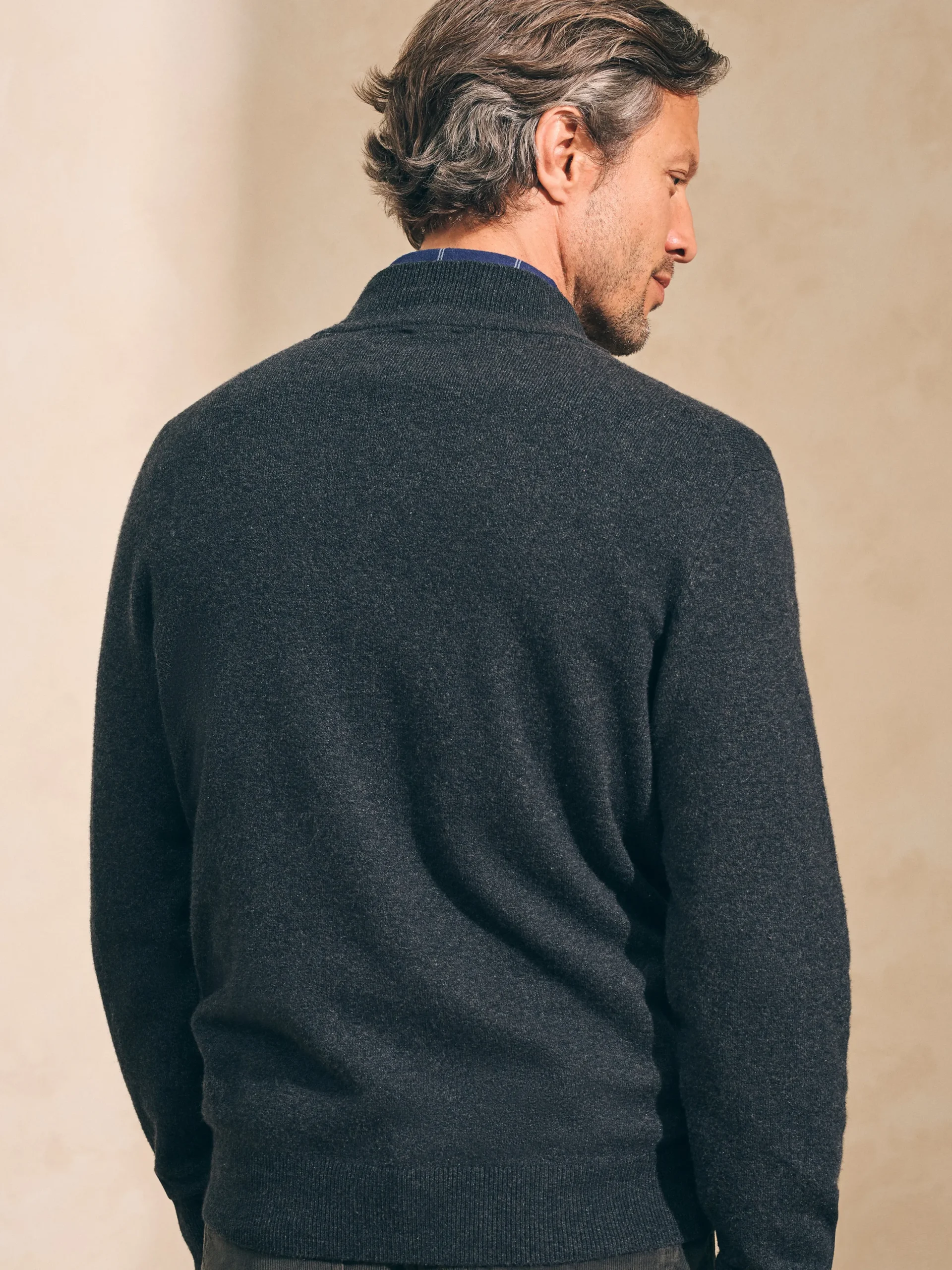Sweaters^Faherty Brand Jackson Quarter Zip Sweater - Ash Heather