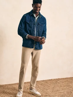 Jackets & Vests^Faherty Brand Jersey Shirt Jacket - Indigo