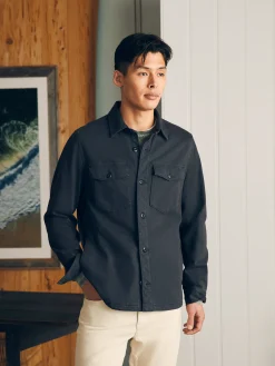 Jackets & Vests^Faherty Brand Jersey Shirt Jacket - Onyx Black