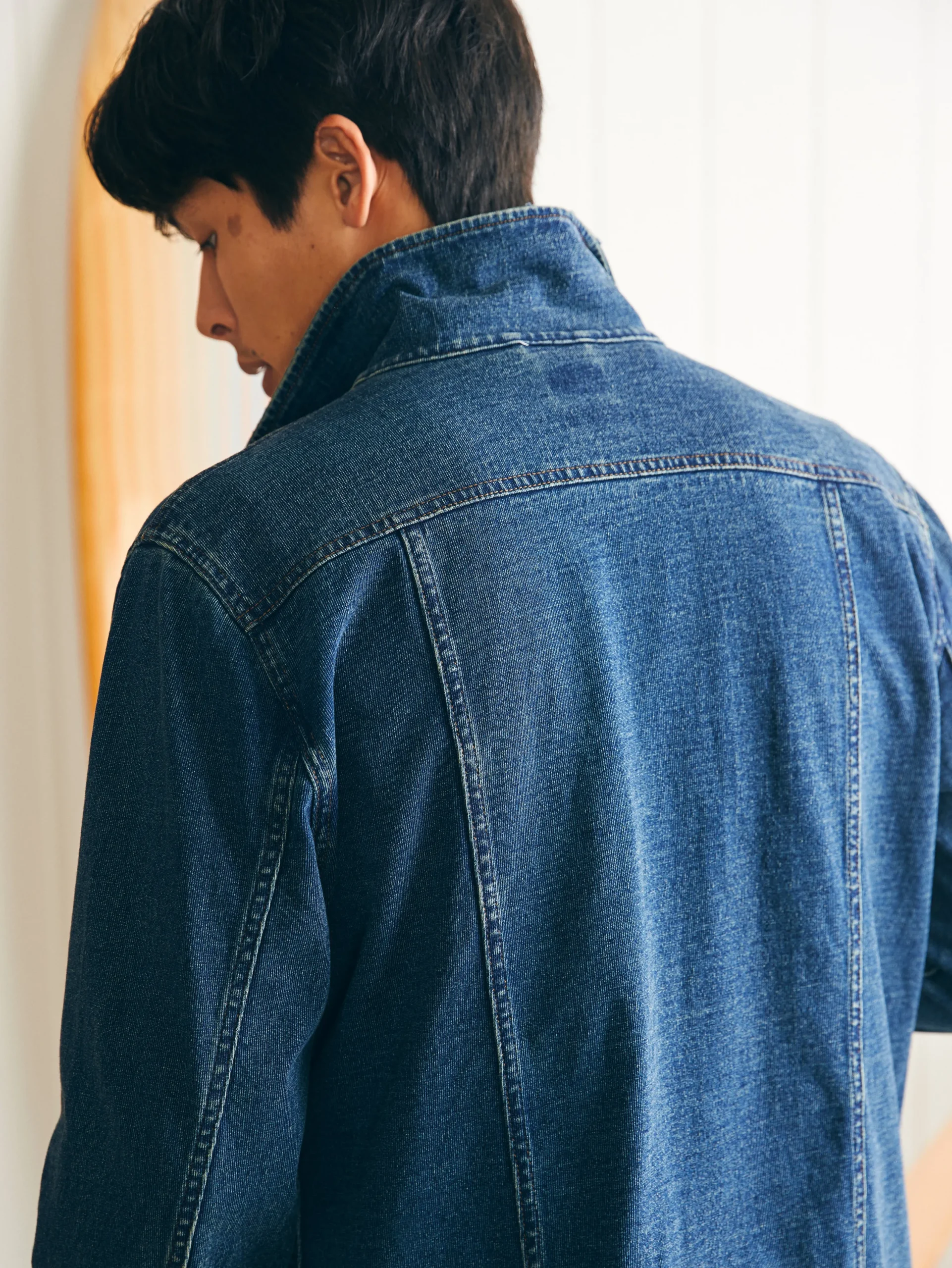 Jackets & Vests^Faherty Brand Jersey Trucker Jacket - Rockford Wash