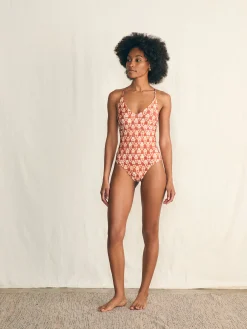 Swim^Faherty Brand Kauai One Piece - Spiced Shibori Print