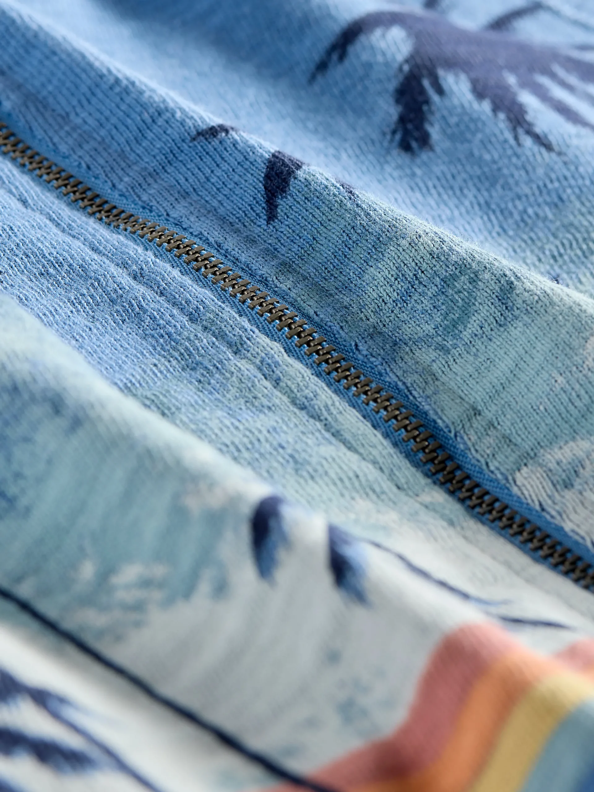 Kids^Faherty Brand Kids Palm Rainbow Zip Hoodie - Palm Rainbow Ombre
