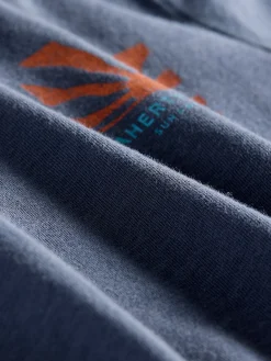 Kids^Faherty Brand Kids Rays Sunwashed Graphic Tee - Dune Navy