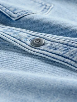 Kids^Faherty Brand Kids Sunny Overshirt - Mid Wash