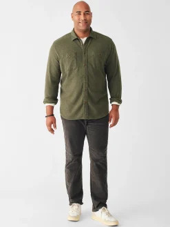 Shirts^Faherty Brand Knit Alpine Shirt - Olive Heather