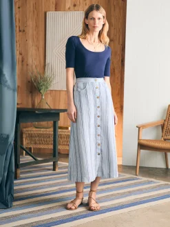 Shorts & Skirts^Faherty Brand La Jolla Skirt - Day Lily Stripe