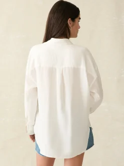 Shirts & Tops^Faherty Brand Laguna Linen Relaxed Shirt - White