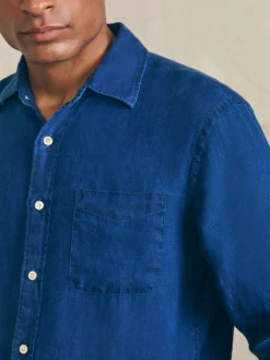 Shirts^Faherty Brand Laguna Linen Shirt - Arroyo Wash