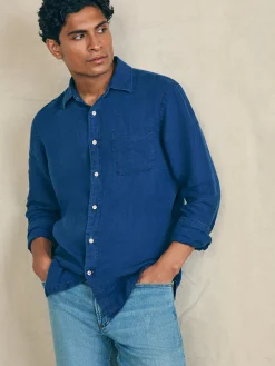 Shirts^Faherty Brand Laguna Linen Shirt - Arroyo Wash