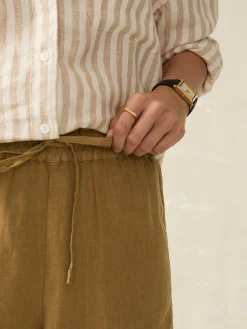 Shorts & Skirts^Faherty Brand Laguna Linen Tie Waist Short - Antique Bronze