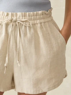 Shorts & Skirts^Faherty Brand Laguna Linen Tie Waist Short - Flax