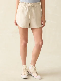 Shorts & Skirts^Faherty Brand Laguna Linen Tie Waist Short - Flax