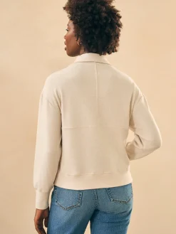 Hoodies & Sweatshirts^Faherty Brand Legend™ Lounge Half Zip Sweatshirt - Off White