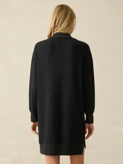 Dresses^Faherty Brand Legend™ Quarter Zip Dress - Heathered Black Twill