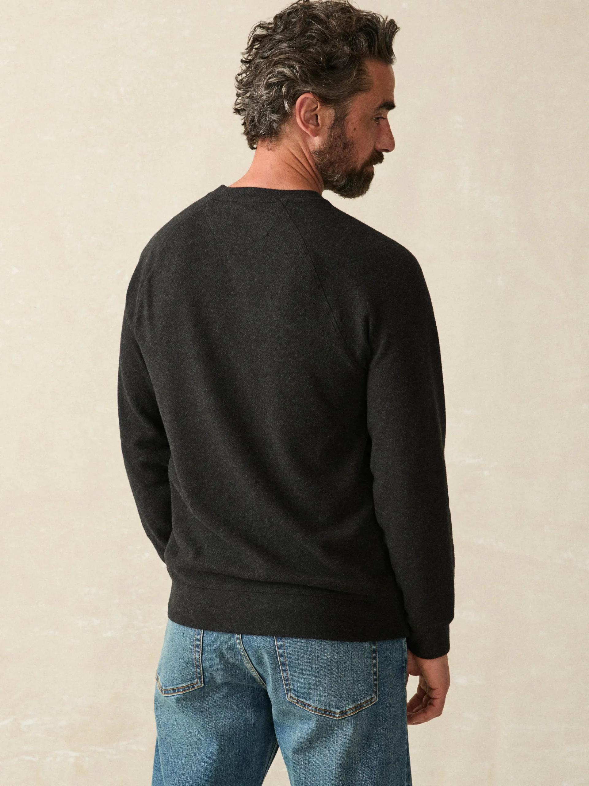 Hoodies & Sweatshirts^Faherty Brand Legend™ Sweater Crew - Heathered Black Twill