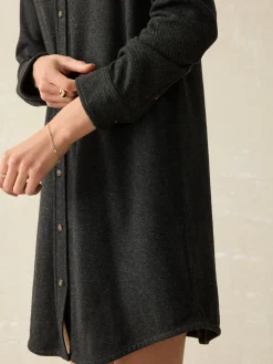 Dresses^Faherty Brand Legend™ Sweater Dress - Heathered Black Twill