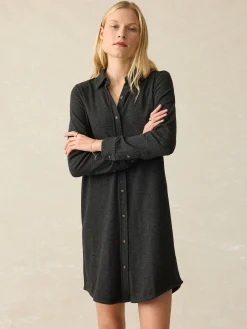 Dresses^Faherty Brand Legend™ Sweater Dress - Heathered Black Twill
