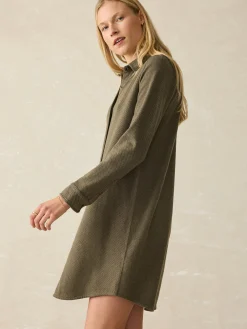 Dresses^Faherty Brand Legend™ Sweater Dress - Olive Melange Twill