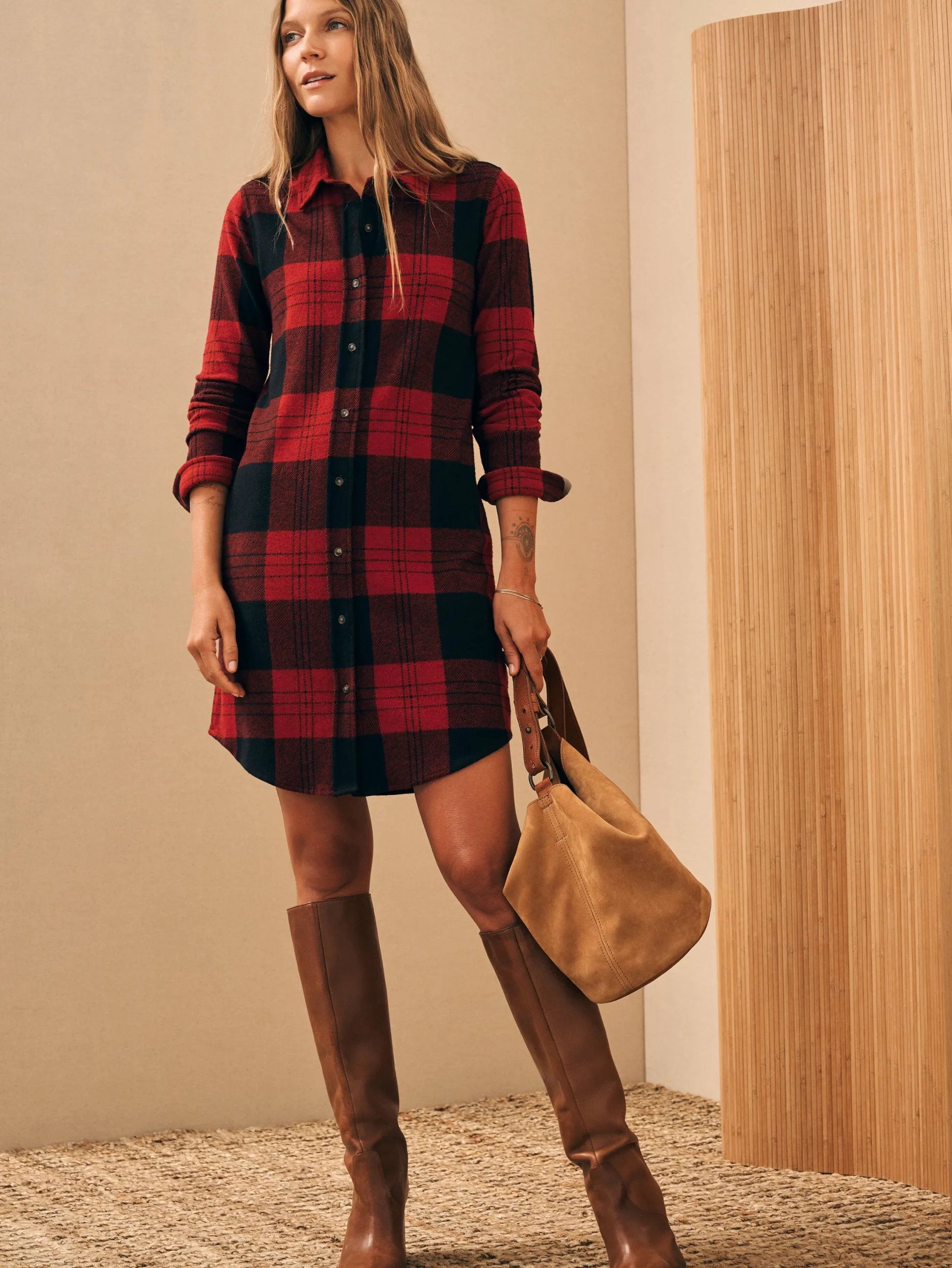 Dresses^Faherty Brand Legend™ Sweater Dress - Orchard House Plaid