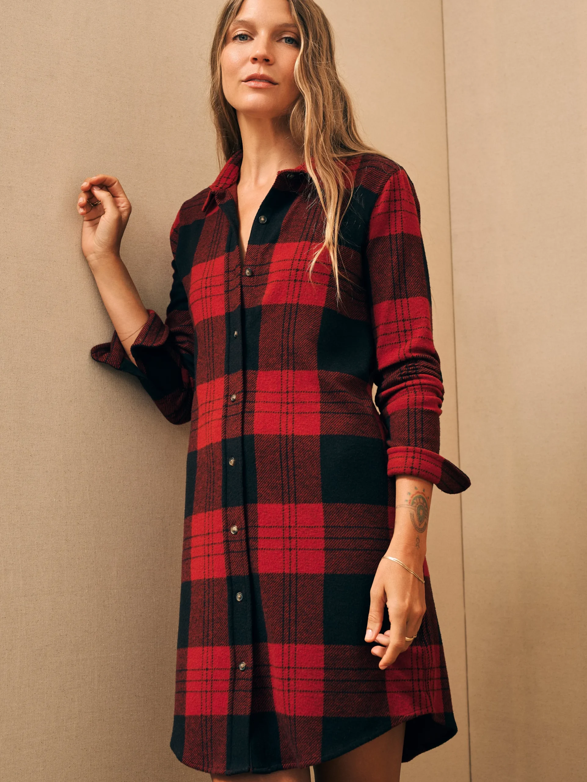 Dresses^Faherty Brand Legend™ Sweater Dress - Orchard House Plaid