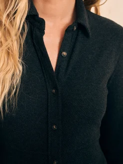 Dresses^Faherty Brand Legend™ Sweater Maxi Dress - Heathered Black Twill