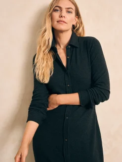 Dresses^Faherty Brand Legend™ Sweater Maxi Dress - Heathered Black Twill