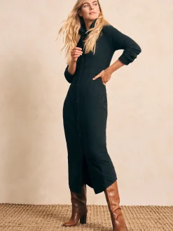 Dresses^Faherty Brand Legend™ Sweater Maxi Dress - Heathered Black Twill