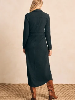 Dresses^Faherty Brand Legend™ Sweater Maxi Dress - Heathered Black Twill